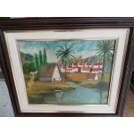 Масло на платно Испания,двойна рамка - 3654 - КА42
